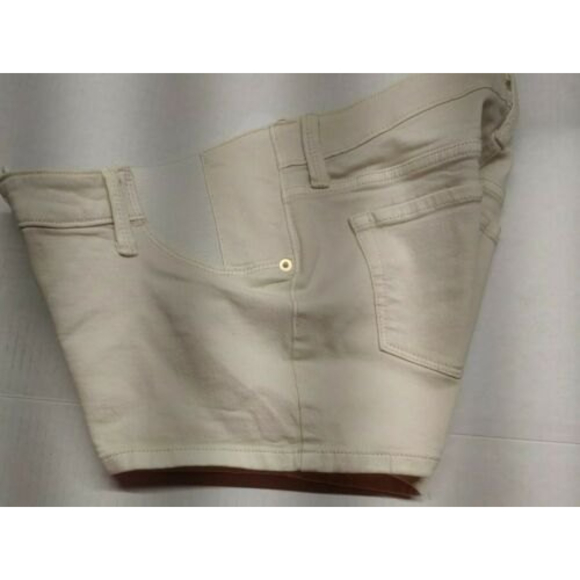 INGRID & ISABEL MATERNITY Size 2 Women's Jean Shorts Side Panel MIDI Beige - Picture 8 of 10